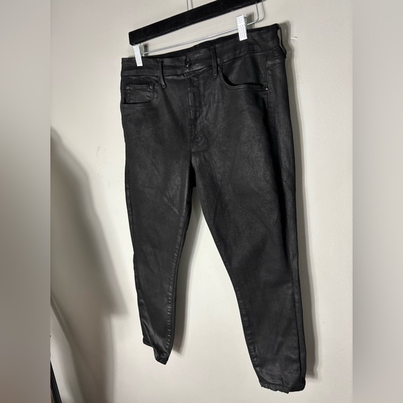 GOOD AMERICAN good legs coated ankle skinny jeans size15/33 - Picture 1 of 16
